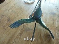 David Fryer Kingfisher In Flight Porcelain On Bronze Limited Edition 694/750