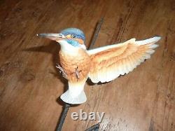 David Fryer Kingfisher In Flight Porcelain On Bronze Limited Edition 694/750