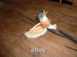 David Fryer Kingfisher In Flight Porcelain On Bronze Limited Edition 694/750