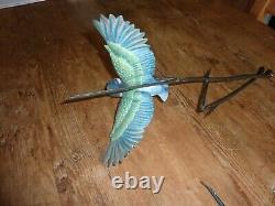 David Fryer Kingfisher In Flight Porcelain On Bronze Limited Edition 694/750