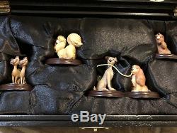 Disney Auctions LADY & THE TRAMP Pewter Miniature Figurine Set (Ltd. Ed.) NEW