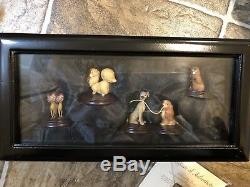 Disney Auctions LADY & THE TRAMP Pewter Miniature Figurine Set (Ltd. Ed.) NEW