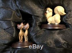 Disney Auctions LADY & THE TRAMP Pewter Miniature Figurine Set (Ltd. Ed.) NEW