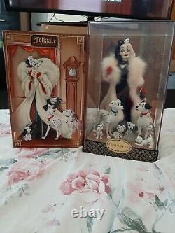 Disney Designer Folktale Series LE Cruella De Vil Doll 101 Dalmatians