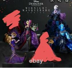 Disney Designer Villains Midnight Masquerade 4 12 Dolls BNIB Rare Set Sold Out