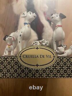 Disney Folktale Series Designer Cruella De Vil and Dalmatians Limited Edition