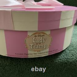 Disney Lady & The Tramp Ceramic Figurine Set Limited Edition Number 1102/ 1955