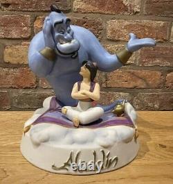 Disney Limited Edition Commemorative Porcelain Figurine of Aladdin and Genie