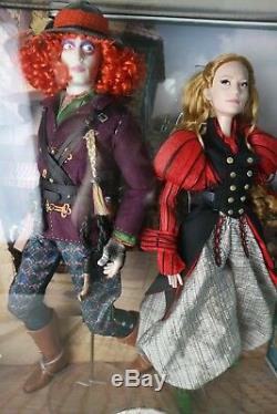 Disney Limited edition doll Set Alice in Wonderland and Mad Hatter #300 of 450