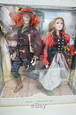 Disney Limited edition doll Set Alice in Wonderland and Mad Hatter #300 of 450