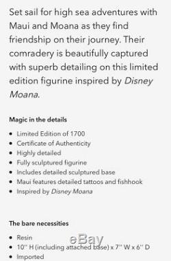 Disney Maui and Moana Limited Edition 1700 Figurine Medium Big Fig 10