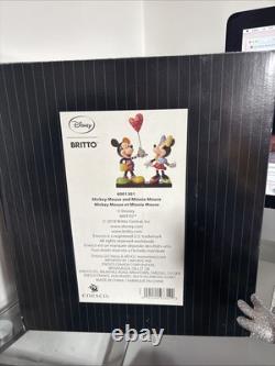 Disney Mickey & Minnie Figurine By Romero Britto A Heart Balloon Limited Edition