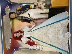 Disney Store Ariel & Prince Eric Limited Edition Wedding Doll 30th Anniversary