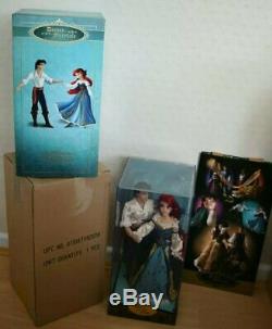 Disney Store Designer Fairytale Collection Ariel and Eric Dolls Limited Edition