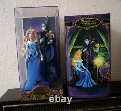 Disney Store Fairytale Designer Maleficent & Aurora Doll Set Ltd Edition