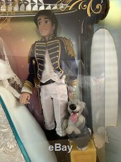 Disney Store Limited Edition Doll Ariel & Eric Platinum Wedding Set BNIB