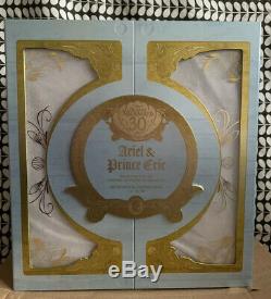 Disney Store Limited Edition Doll Ariel & Eric Platinum Wedding Set BNIB