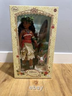 Disney Store Moana Limited Edition LE Doll 17 Heirloom Pua and Hei-Hei RARE
