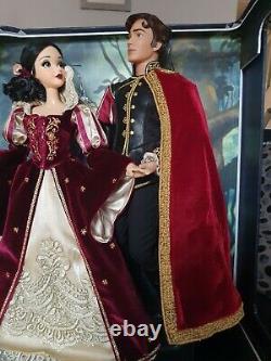 Disney Store Snow White & The 7 Dwarfs & Prince Platinum Limited Edition Dolls