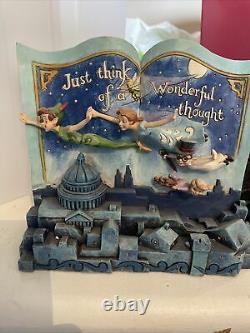 Disney Traditions Peter Pan Storybook Off To never land figurine
