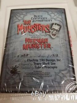 ELECTRIC TIKI HERMAN MUNSTER MAQUETTE NIB! Ltd to 1313 STATUE Family MONSTERS