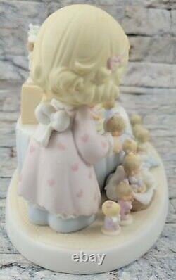 ENESCO PRECIOUS MOMENTS From The Beginning RARE 25th Anniversary Vtg FIGURINE