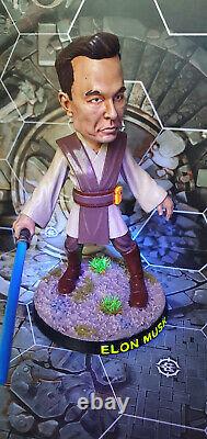EXTREMELY RARE LIMITED EDITION Elon Musk Jedi Miniature 5 Model-Statue