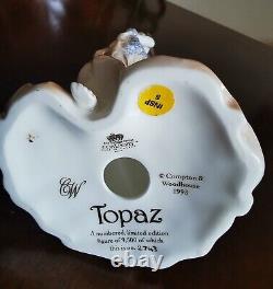 England Coalport bone china limited edition figurine'Topaz
