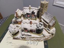 Extremely Rare Large Lilliput Lane. Christmas Eveilluminated. Ltd. Ed. Box&Deeds