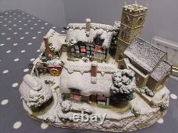 Extremely Rare Large Lilliput Lane. Christmas Eveilluminated. Ltd. Ed. Box&Deeds