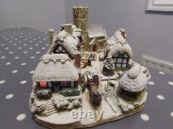 Extremely Rare Large Lilliput Lane. Christmas Eveilluminated. Ltd. Ed. Box&Deeds