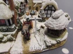 Extremely Rare Large Lilliput Lane. Christmas Eveilluminated. Ltd. Ed. Box&Deeds