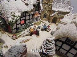 Extremely Rare Large Lilliput Lane. Christmas Eveilluminated. Ltd. Ed. Box&Deeds