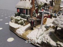 Extremely Rare Large Lilliput Lane. Christmas Eveilluminated. Ltd. Ed. Box&Deeds