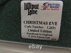 Extremely Rare Large Lilliput Lane. Christmas Eveilluminated. Ltd. Ed. Box&Deeds