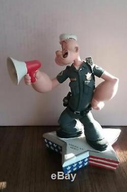 Extremely Rare! Popeye as Police Officer Figurine Limited Edition of 3600 Statue