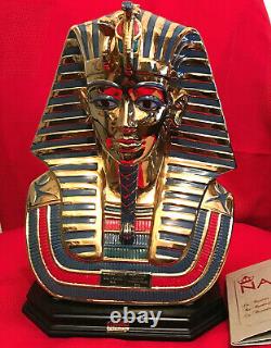 Fabulous Limited Edition Nadal Porcelain Bust of Tutankhamun 1066 of 5000