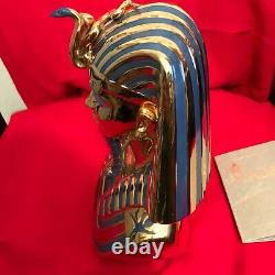 Fabulous Limited Edition Nadal Porcelain Bust of Tutankhamun 1066 of 5000