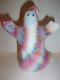 Fenton Glass Tie Dye Halloween Ghost Figurine Gse Ltd Ed #16/69 J. K. Spindler