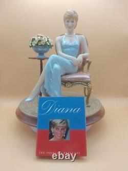 Forever Diana Limited Edition The Franklin Mint Figurine Flowers & Book Rare