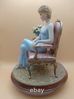 Forever Diana Limited Edition The Franklin Mint Figurine Flowers & Book Rare