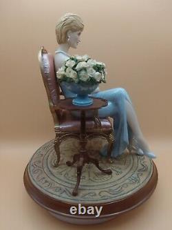 Forever Diana Limited Edition The Franklin Mint Figurine Flowers & Book Rare