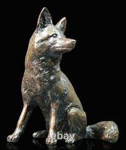 Fox Sitting Bronze Figurine (Limited Edition) Keith Sherwin