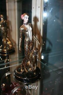 Franklin Mint House of Erte Leopard Figurine Limited Edition