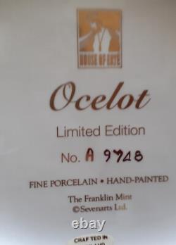 Franklin Mint House of Erte Limited Edition Art Deco Ocelot Figurine HAS DAMAGE