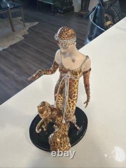 Franklin Mint House of Erté Ocelot Limited Edition Porcelain Figurine Art Deco