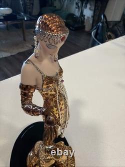 Franklin Mint House of Erté Ocelot Limited Edition Porcelain Figurine Art Deco