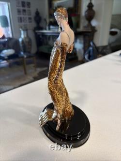 Franklin Mint House of Erté Ocelot Limited Edition Porcelain Figurine Art Deco Franklin Mint House of Erté Ocelot Limited Edition Porcelain Figurine Art Deco