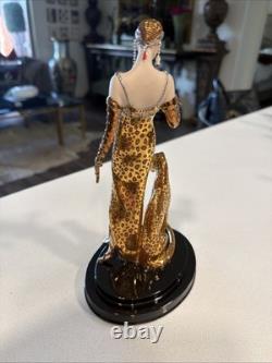 Franklin Mint House of Erté Ocelot Limited Edition Porcelain Figurine Art Deco