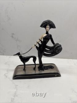 Franklin Mint House of Erte Rare Figurine Symphony In Black FULL Limited Edition